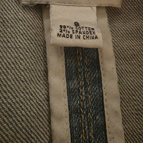 LOFT Distressed Blue Jean Jacket - Picture 7 of 7